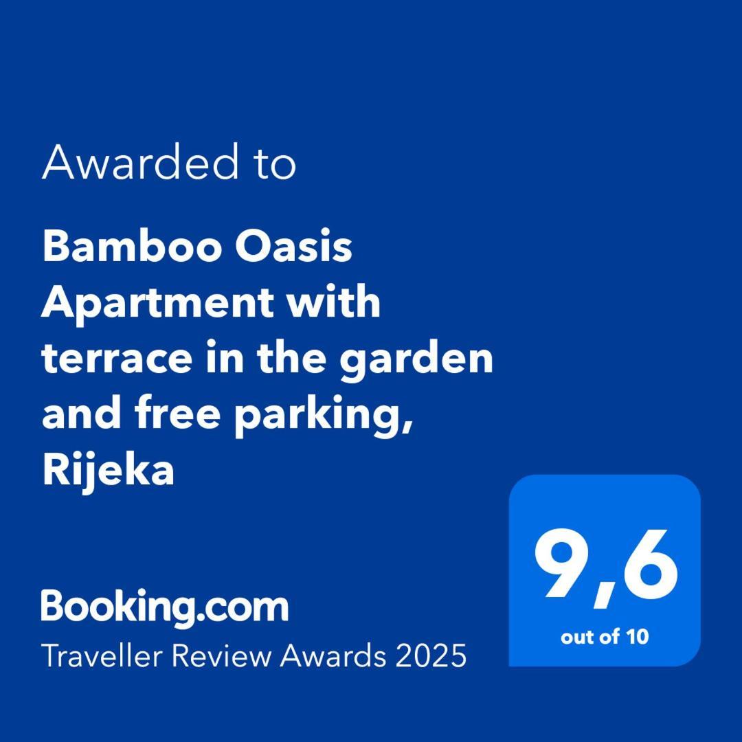 Bamboo Oasis Apartment With Terrace In The Garden And Free Parking, Rijeka Exterior photo